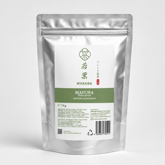 WAKABA Daily Grade Matcha 1kg professional pouch