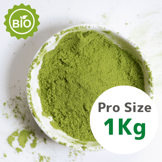 WAKABA biologische Traditional Grade Matcha 1 kg – Voor cafés, desserts en foodservice
