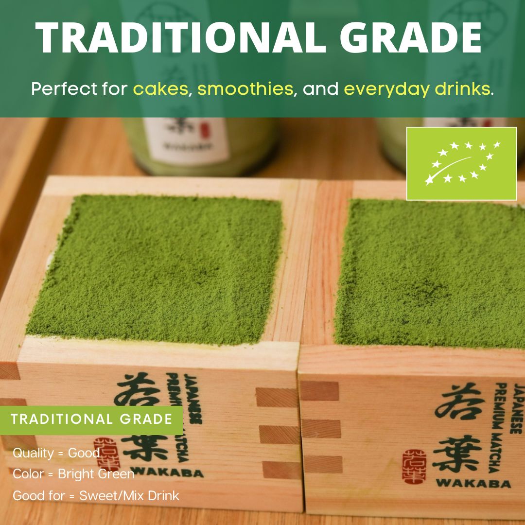 WAKABA Organic Traditional Grade Matcha 100g – wholesale product image 2