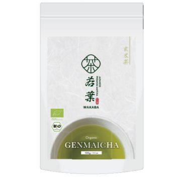 WAKABA Organic Genmaicha Leaf Tea 100g – wholesale product image