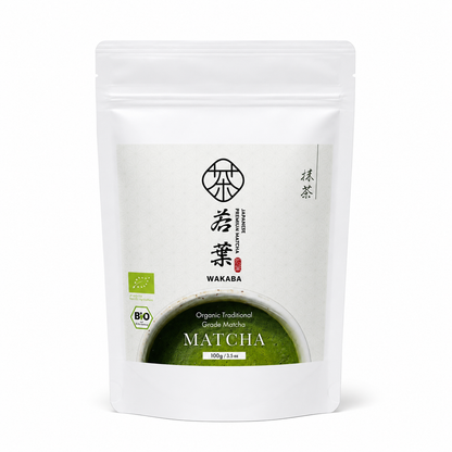 WAKABA Organic Traditional Grade Matcha 100g – wholesale product image