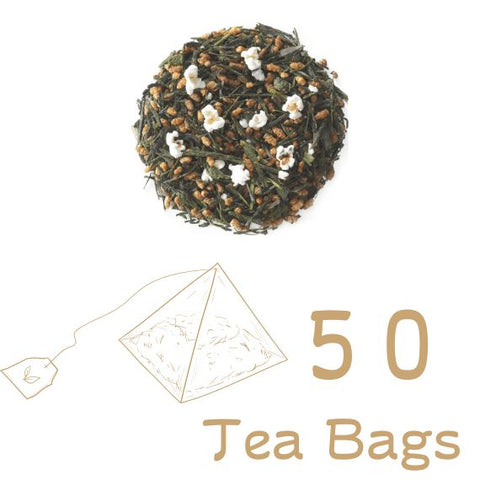 Organic Genmaicha Leaf Tea 50 Bags /100g